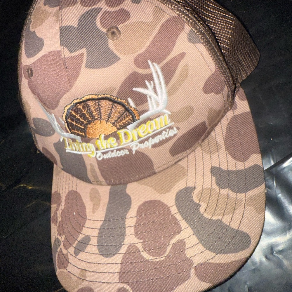 Camo Hunting Cap with Embroidered Logo